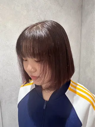 カラー karin/ ボブ♡暖色カラーのヘアスタイル