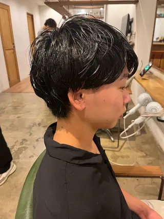 パーマ メンズ rimi/ショート /透明感カラーのヘアスタイル