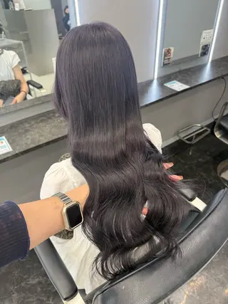 ロング カラー ヘアアレンジ 韓国ヘア🖤/透明感 shihoのヘアスタイル