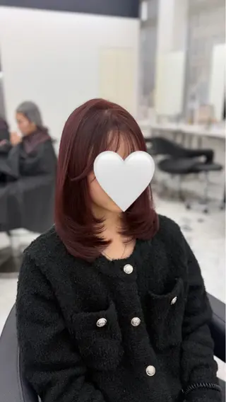 ミディアム カラー ヘアアレンジ 🎀Girly艶髪カ ラー🎀Harukaのヘアスタイル