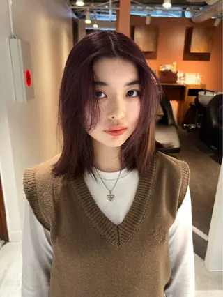 ミディアム カラー 吉祥寺/パーマ/ カラー/Abeのヘアスタイル