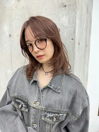 ミディアム 艶髪／レイヤー／ 透明感🎀／MARIのヘアスタイル