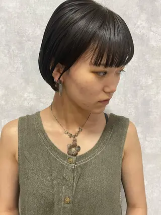 ショート C’LD hair  produce /シールドヘア所属・モテ髪/ボブ/ショー ト/アダチフウトのヘアスタイル