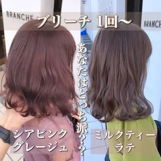 ミディアム カラー 具志 正太のヘアスタイル