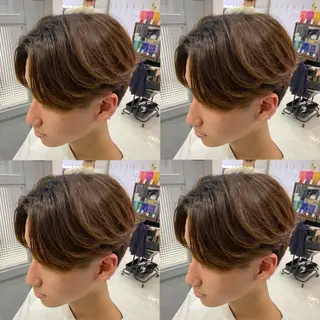 ミディアム メンズ 🟣メンズパーマ 川端 永遠🟣のヘアスタイル