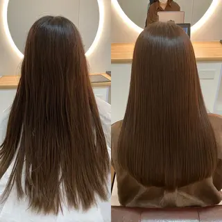 ロング カラー ヘアアレンジ キッズ 横浜関内髪質改善 re:Magoのヘアスタイル