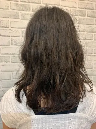 セミロング カラー パーマ yuko🌷マツパ/ パリジェンヌのマツエク・マツパデザイン