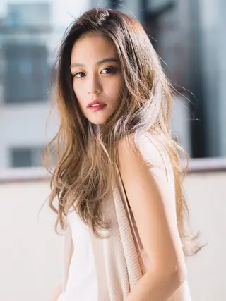 ロング カラー 韓国hair ·͜· watanabeのヘアスタイル