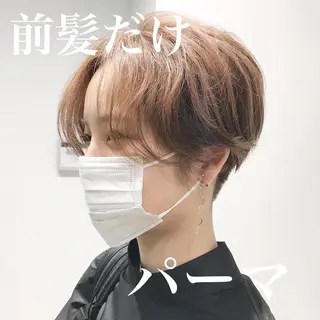 ショート パーマ ショートヘア💫 ハイトーン西田拓馬のヘアスタイル