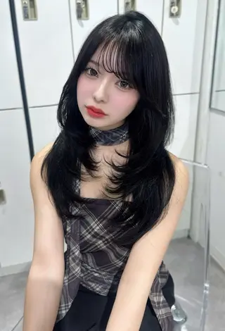 セミロング 渋谷韓国ヘア🇰🇷 SAYAKA🩶ᩚのヘアスタイル