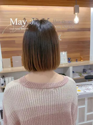 ミディアム パーマ no4ナチュラル戸祭所属・山越 美裕樹のヘアスタイル