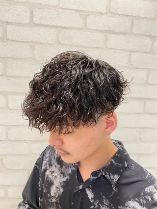 ショート パーマ メンズ ツヤ髪の匠/髪質改善 山本晃太のヘアスタイル