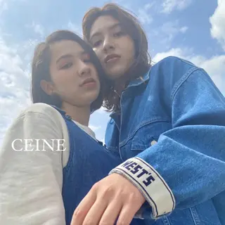 ミディアム パーマ カラー CEINE【セーヌ】 三軒茶屋のヘアスタイル