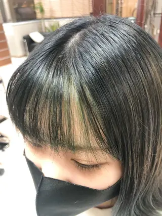 ミディアム カラー ケアブリーチ /髪質 改善/古橋圭史郎のヘアスタイル