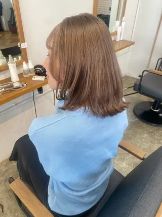 ミディアム knock所属・knock　國友 華乃のヘアスタイル