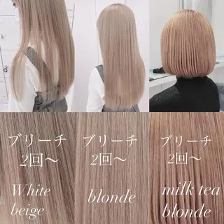 ミディアム カラー ヘアアレンジ ダブルカラー 韓国ヘアKYONのヘアスタイル