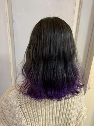 ミディアム カラー ヘアアレンジ kei/透明感カラー /ベージュ/インナーのヘアスタイル