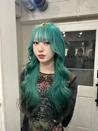 ロング カラー 🥣ミコト/ウルフ ハイトーン特化🥣のヘアスタイル