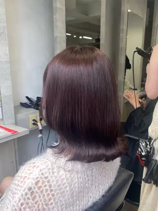 ミディアム カラー MIREI /韓国風 ショート/大阪美容室のヘアスタイル