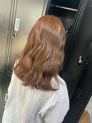 ロング カラー ヘアアレンジ 艶髪ハイトーン特化 梅田美容室SLYのヘアスタイル