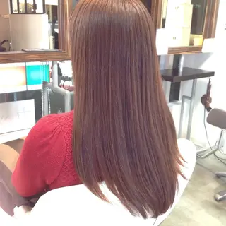 ロング カラー 榎園 由美のヘアスタイル