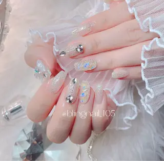 ネイル 23時まで❤︎韓国、 ワンホンネイルのネイルデザイン