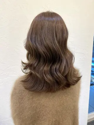 セミロング カラー ヘアアレンジ 髪質改善/縮毛矯正 鈴木裕介のヘアスタイル