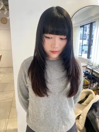 ロング knock所属・knock　國友 華乃のヘアスタイル
