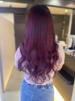 ロング 山口 万綾のヘアスタイル