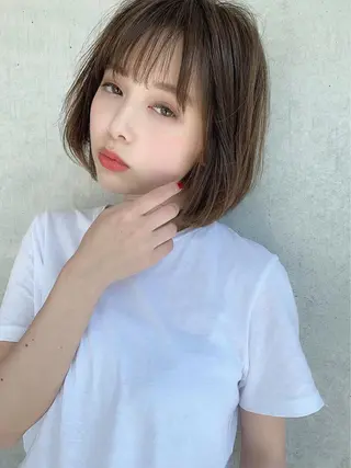 ショート カラー 🥞ベージュ系カラー 【すずきりほ】🥞のヘアスタイル