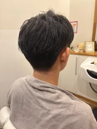 ショート メンズ HAIR ROOM ROSSO 白山店所属・メンズカット+パーマ 特化/ユウタのヘアスタイル