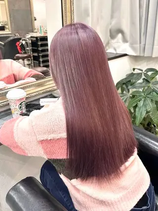 ロング カラー ハイトーン/ウルフ/ レイヤー/Asukaのヘアスタイル