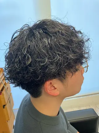 パーマ メンズ メンズ特化/パーマ/ フェードWATARUのヘアスタイル