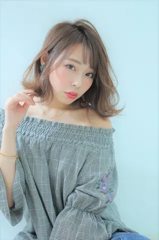 ミディアム 指名支持率NO.1 スタイリストのヘアスタイル