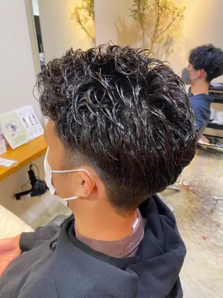 ショート メンズ バレイヤージュ職人 🔥代表YU-SHIのヘアスタイル