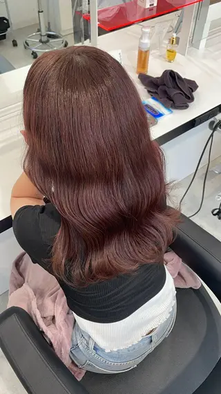 ロング カラー エフェクトブリーチ／ レイヤーカット／翔のヘアスタイル