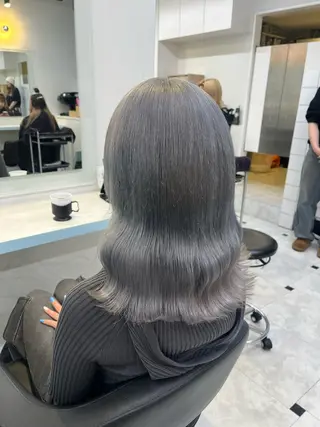 ミディアム カラー ブリーチカラー 🩵MIZUKIのヘアスタイル