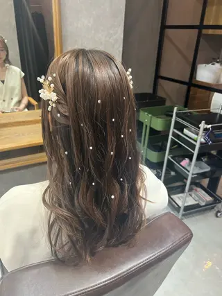 セミロング ヘアアレンジ men's&ladys J'sGrace【メンズアンドレディース ジェイズグレイス】所属・🌻J'sGrace /JUMA🌻のヘアスタイル