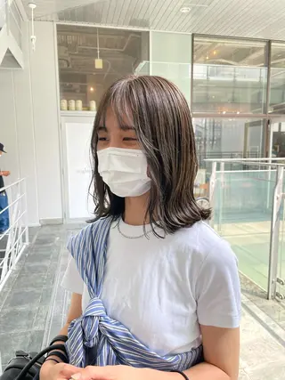 ミディアム 栄　mighty by H所属・不破一輝/栄/矢場町 ボブ/レイヤー/艶髪のヘアスタイル