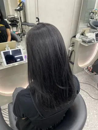 セミロング カラー ヘアアレンジ 韓国ヘア/レイヤー Londエレンのヘアスタイル