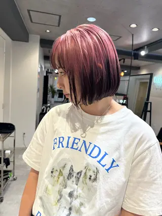 ショート カラー ダブルカラー🩰 CHIHIRO👒のヘアスタイル