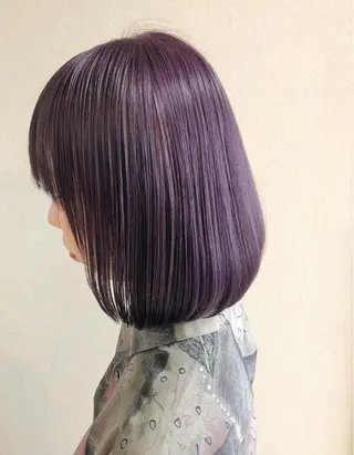 ミディアム カラー ケアブリーチ /髪質 改善/古橋圭史郎のヘアスタイル