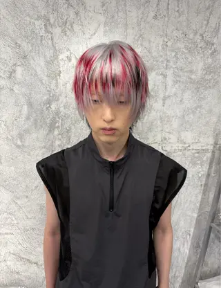 カラー メンズ デザインカラー⭐︎★ 🐆hyo🐆のヘアスタイル