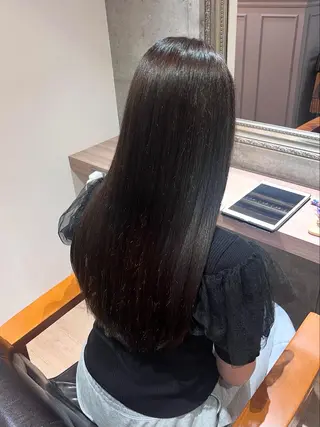 ロング カラー AyaLa GRAN SPA 船橋所属・岩井 紅のヘアスタイル