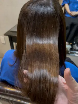 セミロング 猪瀬 純子のヘアスタイル