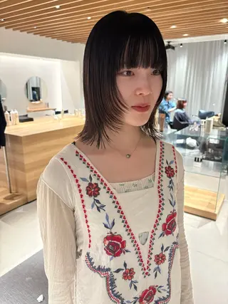 ミディアム 片山 椋馬のヘアスタイル