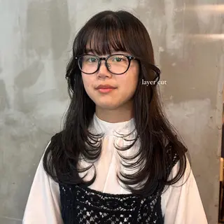 セミロング カラー ヘアアレンジ makoto / 韓国風ヘア🎀🪄︎のヘアスタイル