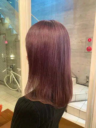 ミディアム カラー 平成ギャル×韓国 mix💖MIKUのヘアスタイル