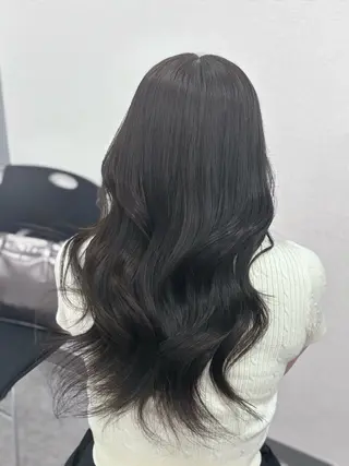 ロング 韓国風暗髪ヘア🤍 🫧MIREIのヘアスタイル