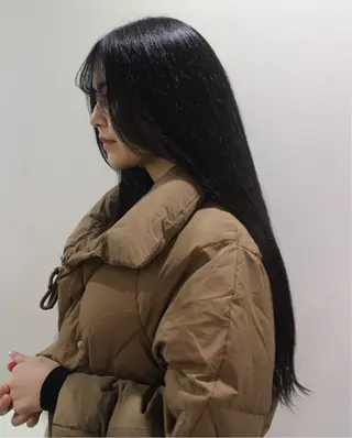 ロング カラー カーリーパーマ/ 透明ｶﾗｰ/MIKUのヘアスタイル